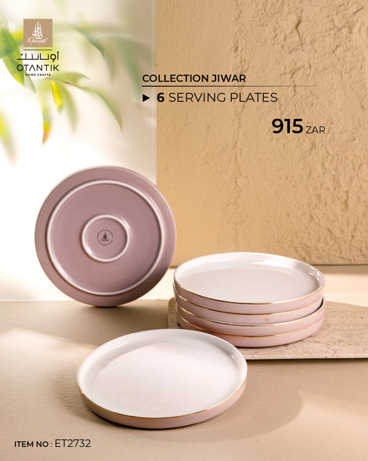 Serving Plate from Jiwar - Purple + Gold