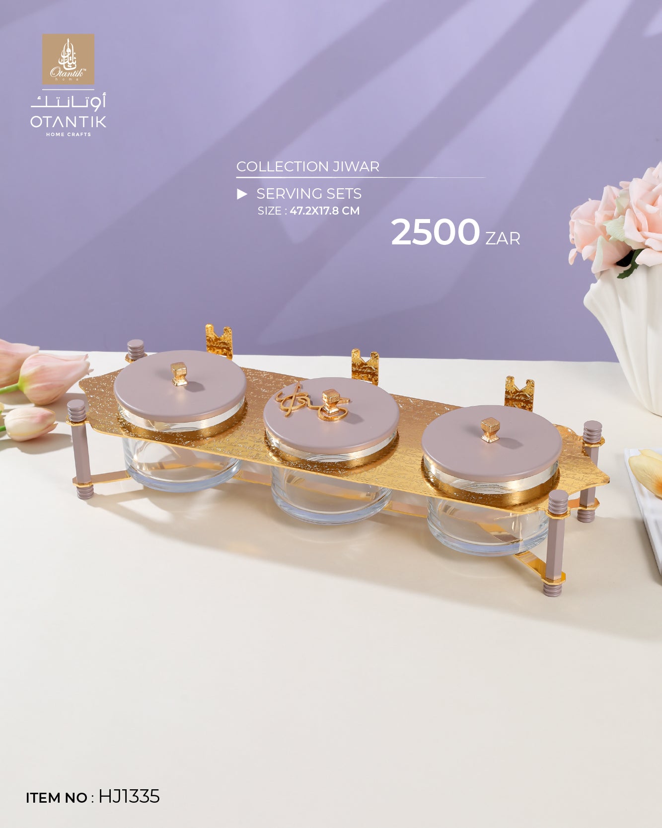 Serving Set From Jiwar - Purple