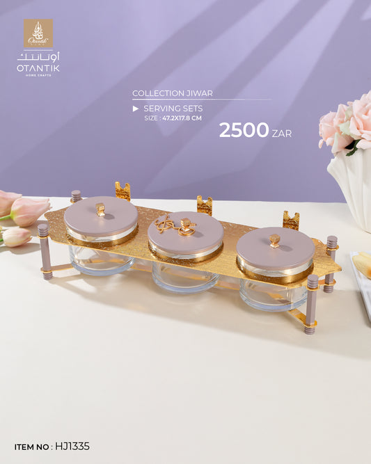 Serving Set From Jiwar - Purple